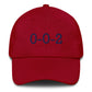 Pickleball 002 Adult Hat Blue Embroidery - Multiple Colors Available