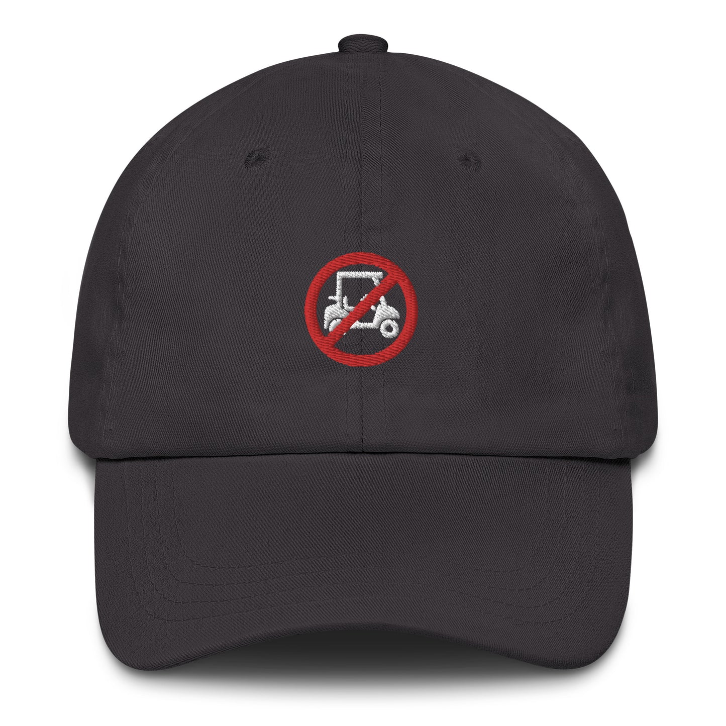 No Golf Cart Adjustable Hat