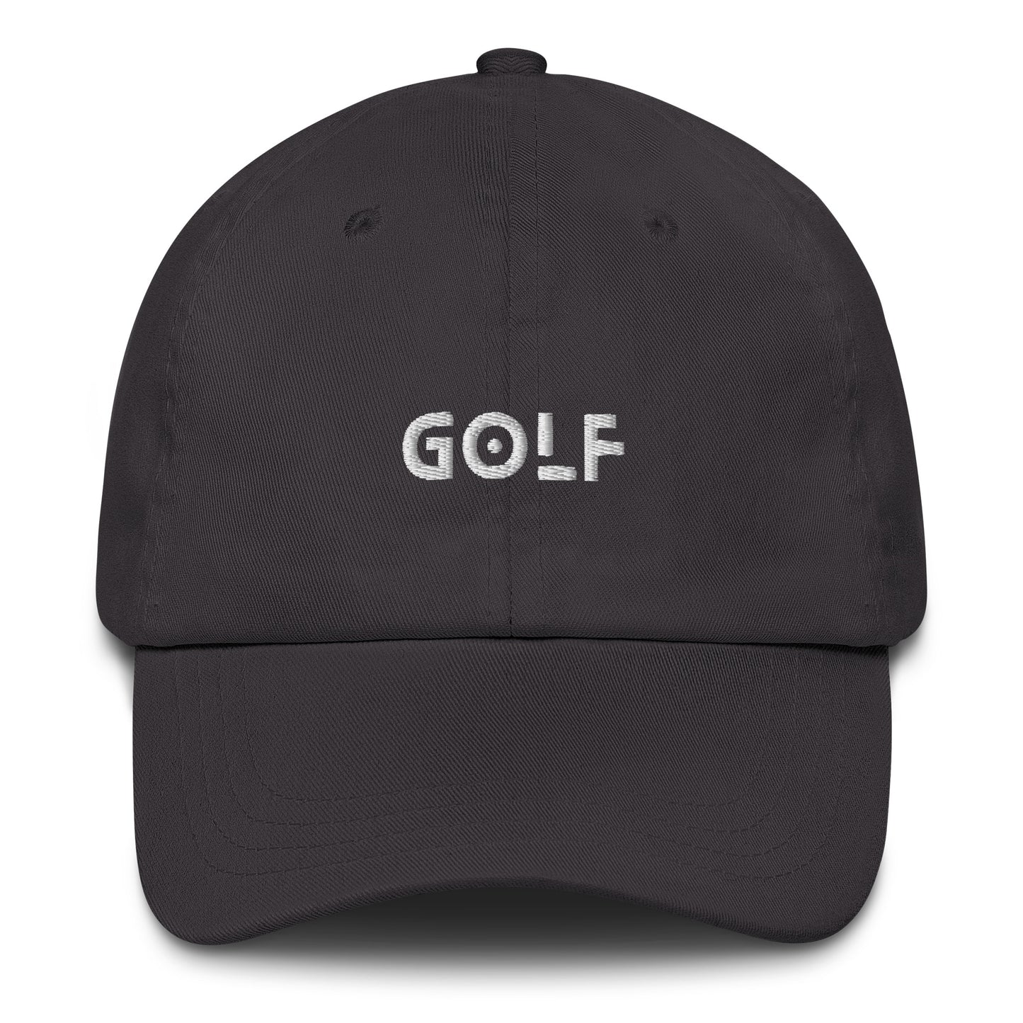 Golf Embroidered Robot Font Adjustable Hat