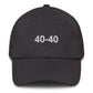 Padel 40-40 Embroidered Adult Hat