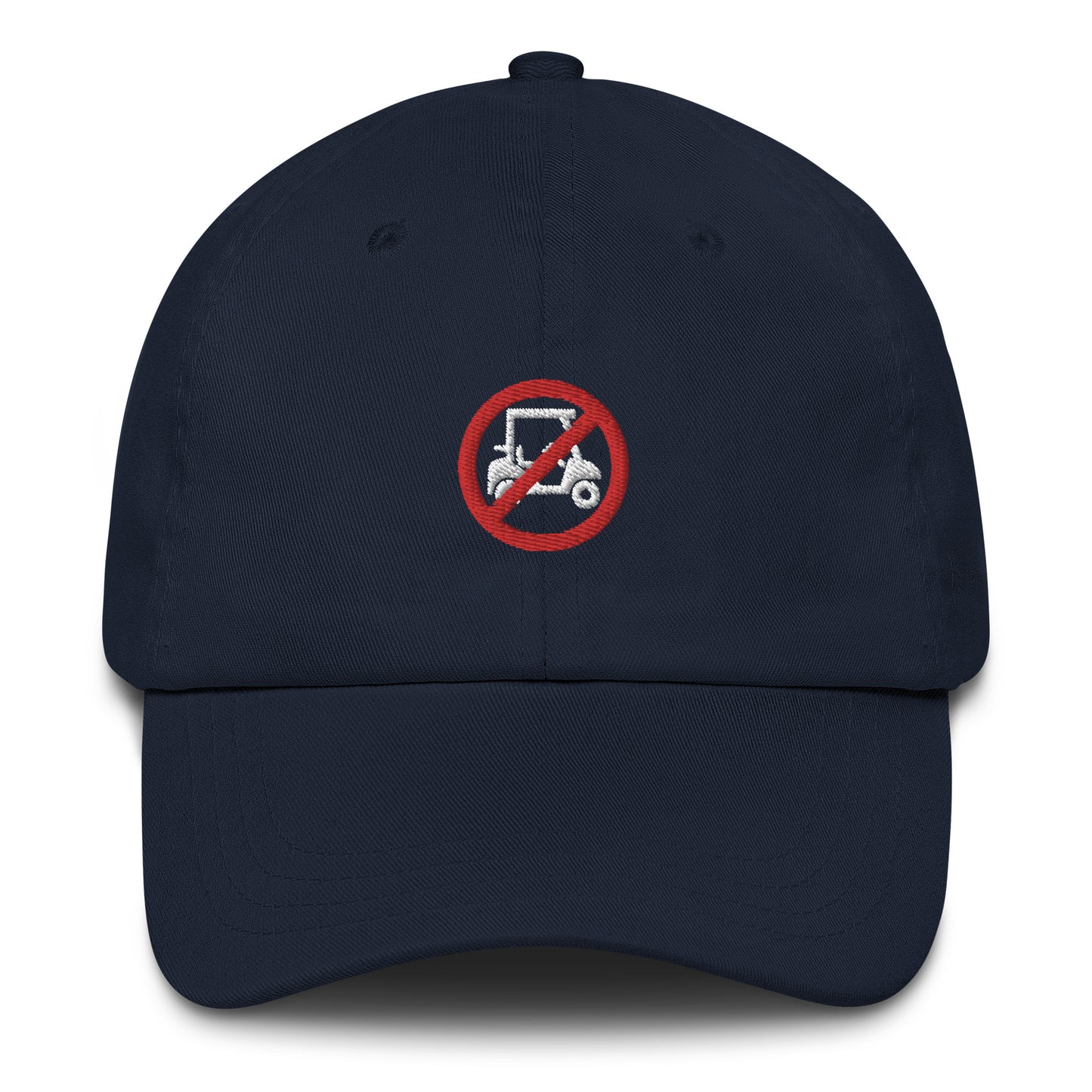 No Golf Cart Adjustable Hat