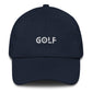 Golf Embroidered Robot Font Adjustable Hat