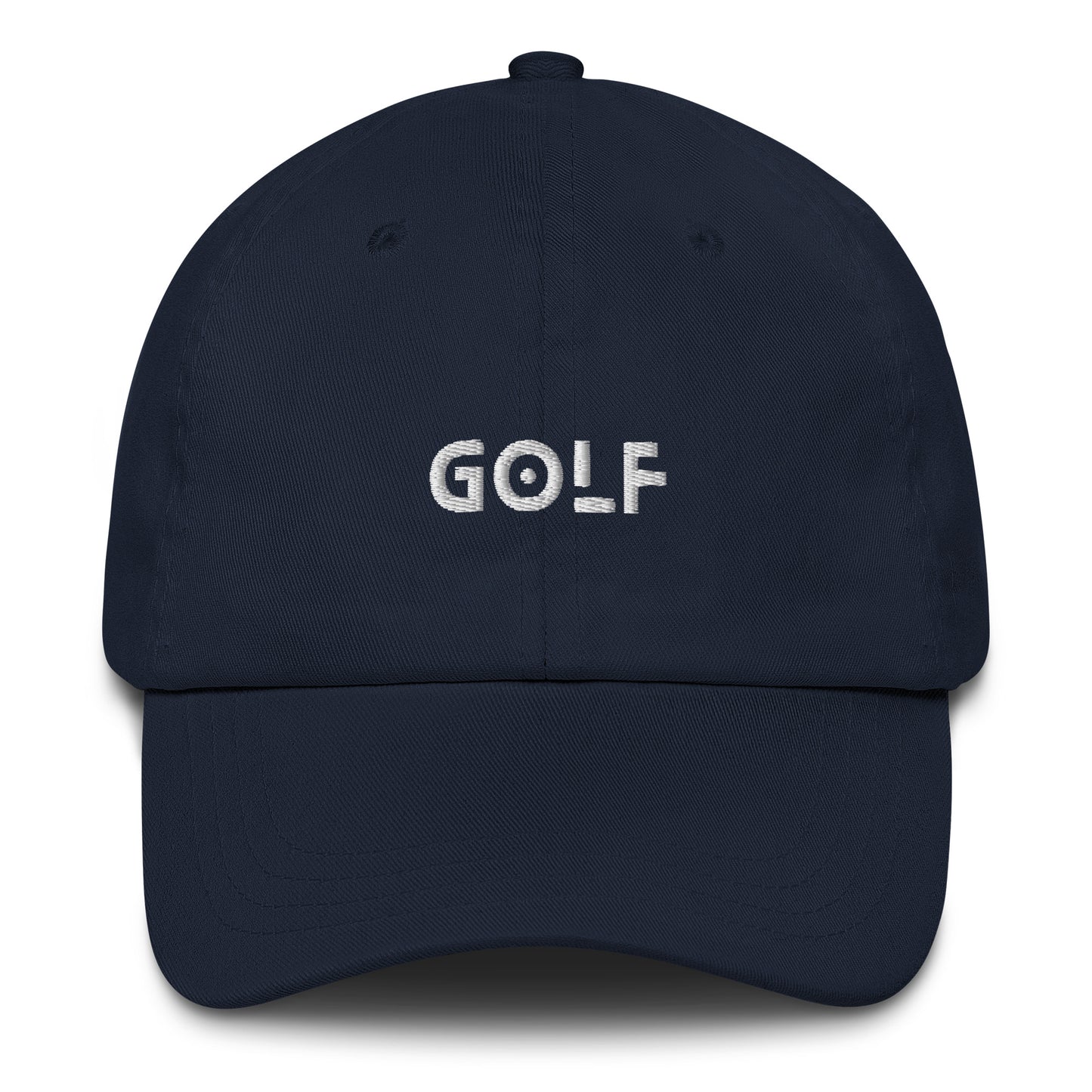 Golf Embroidered Robot Font Adjustable Hat