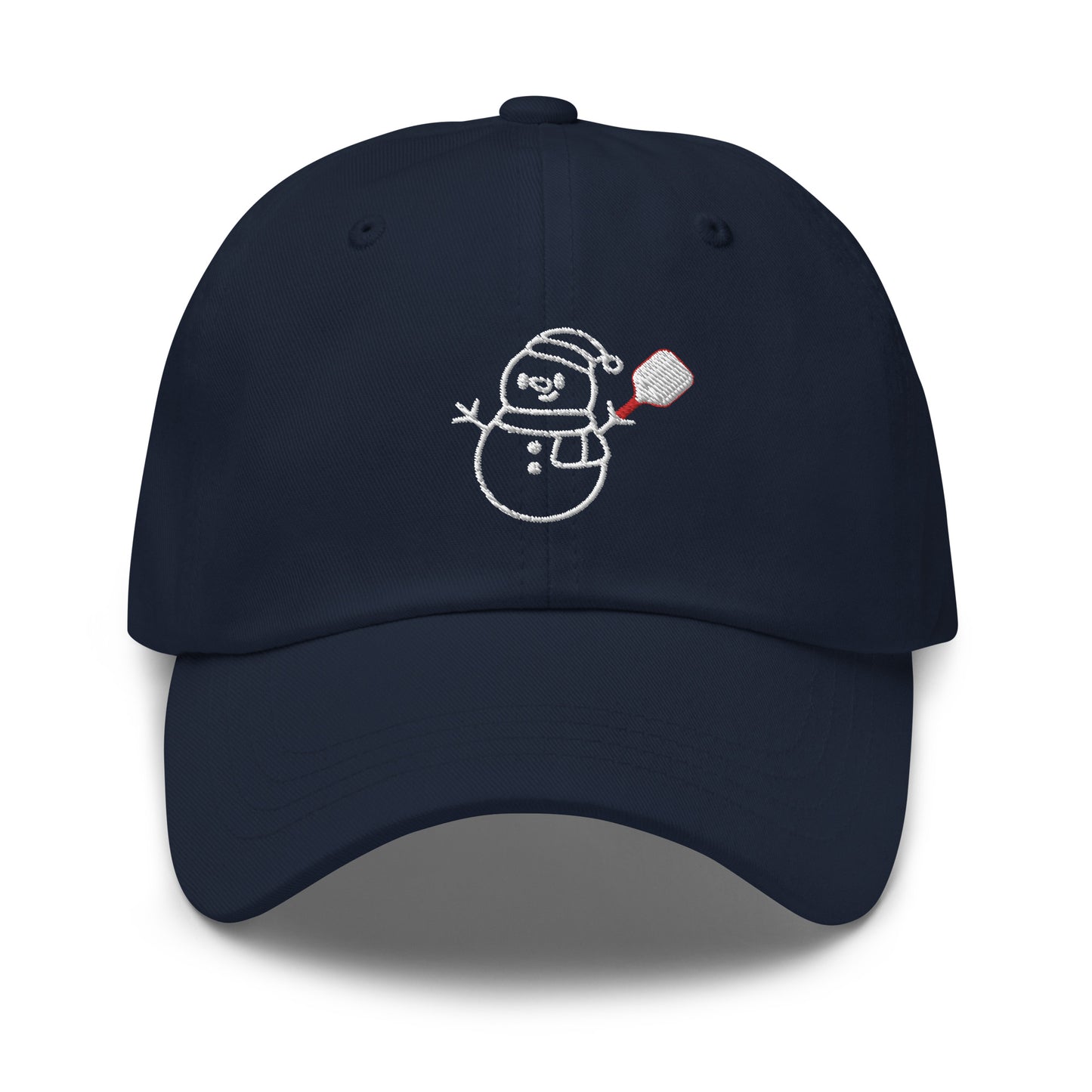 Pickelball Snowman Holiday Adjustable Hat - Multiple Colors Available