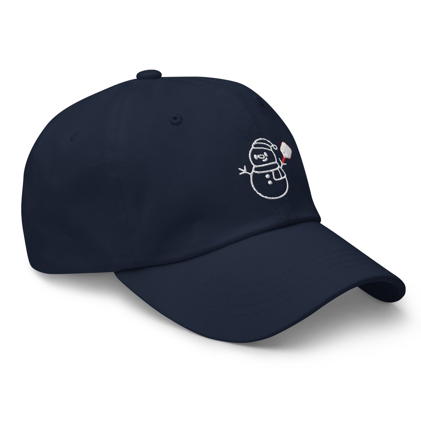 Pickelball Snowman Holiday Adjustable Hat - Multiple Colors Available