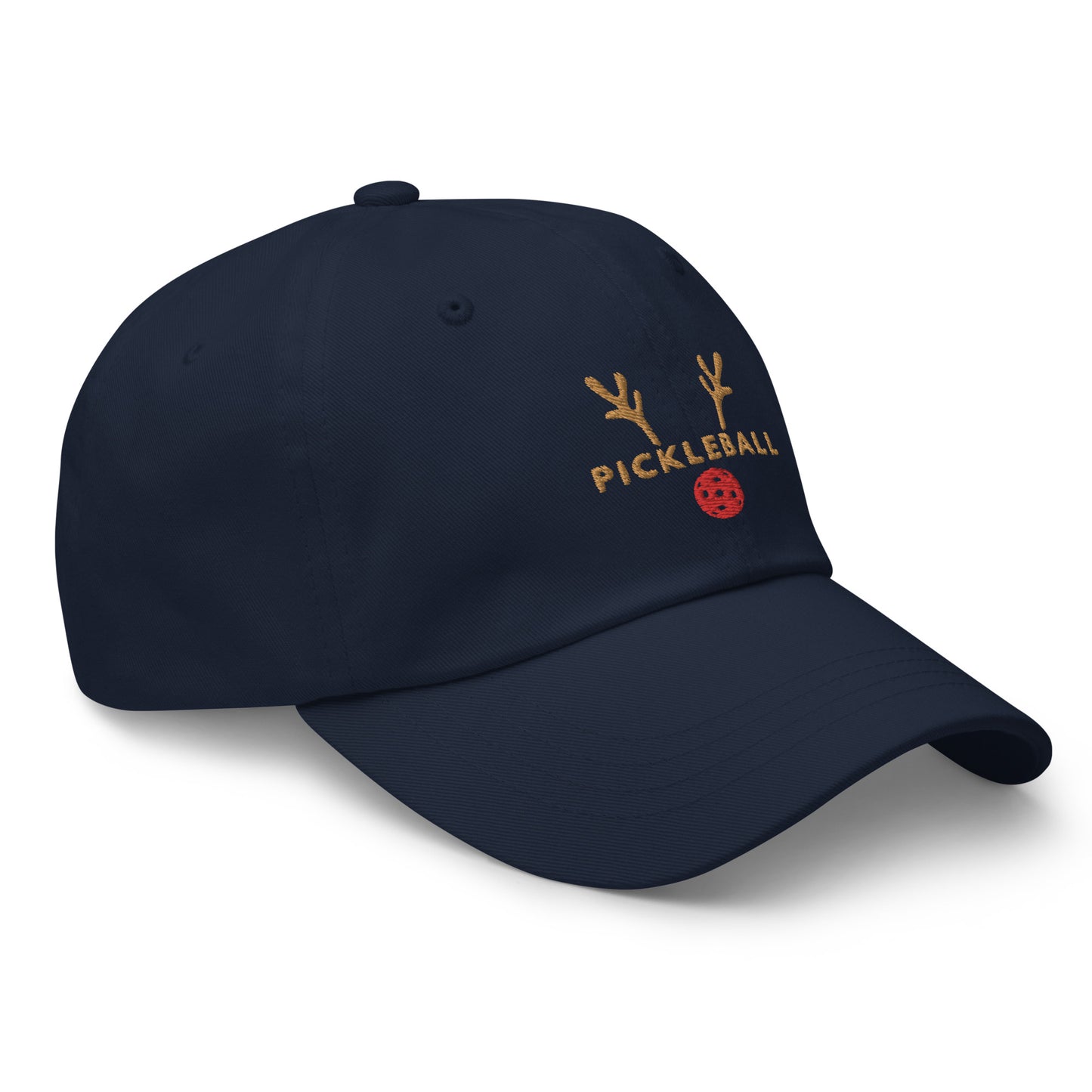 Pickleball Reindeer Holiday Adjustable Hat - Multiple Colors Available