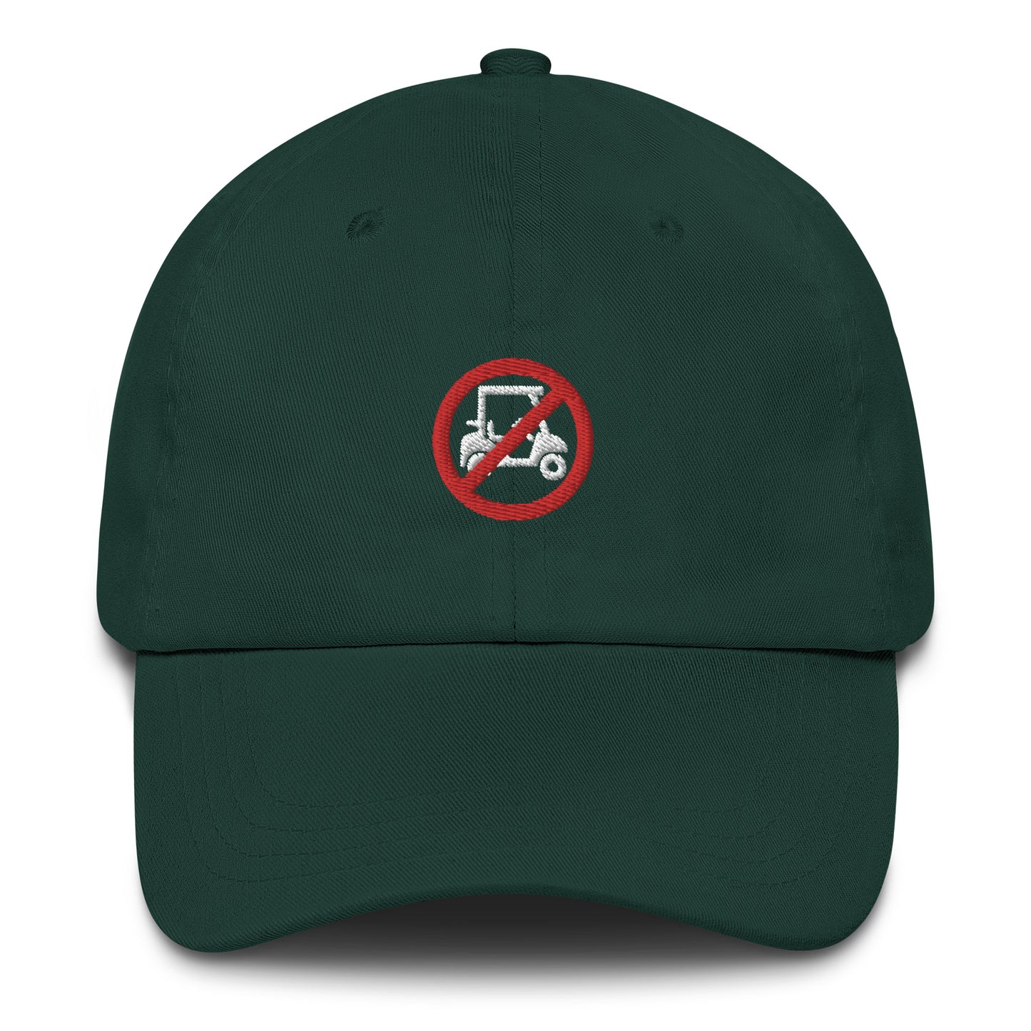 No Golf Cart Adjustable Hat - Multiple Colors Available