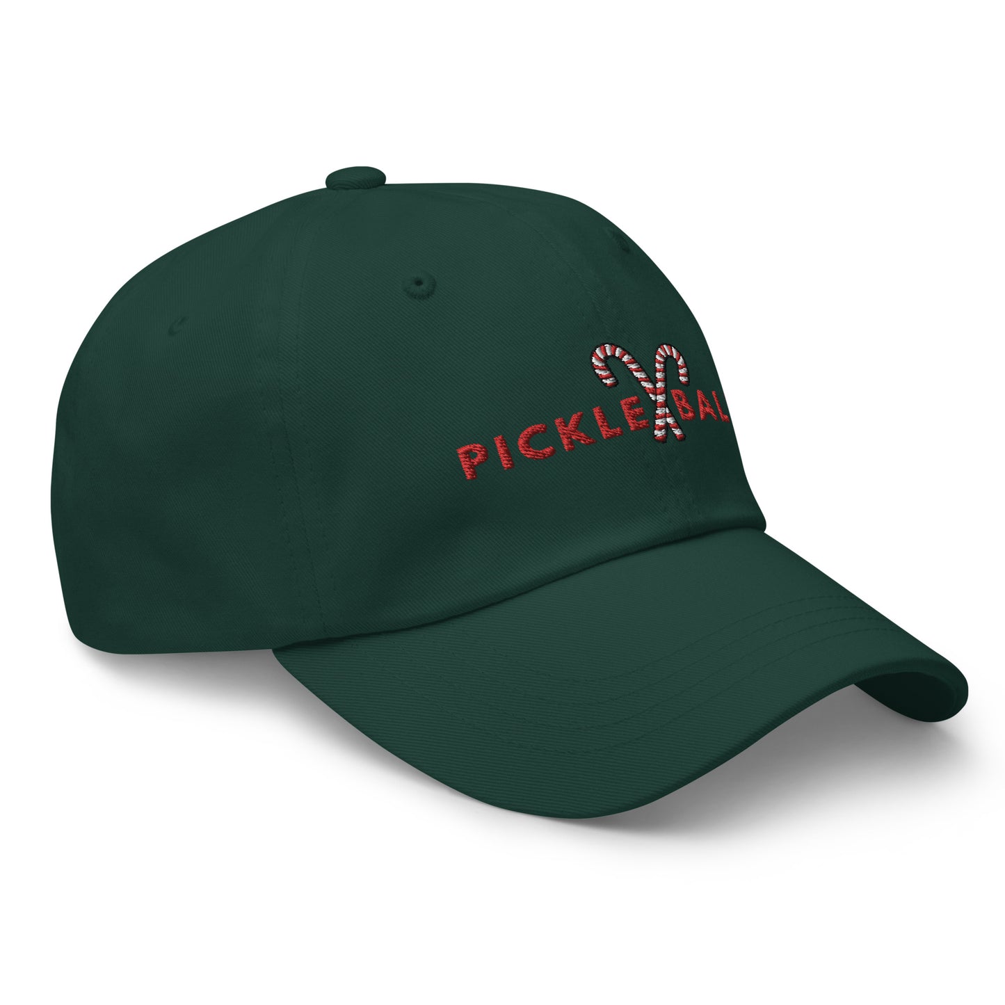 Pickleball Candy Cane Holiday Adjustable Hat - Multiple Colors Available