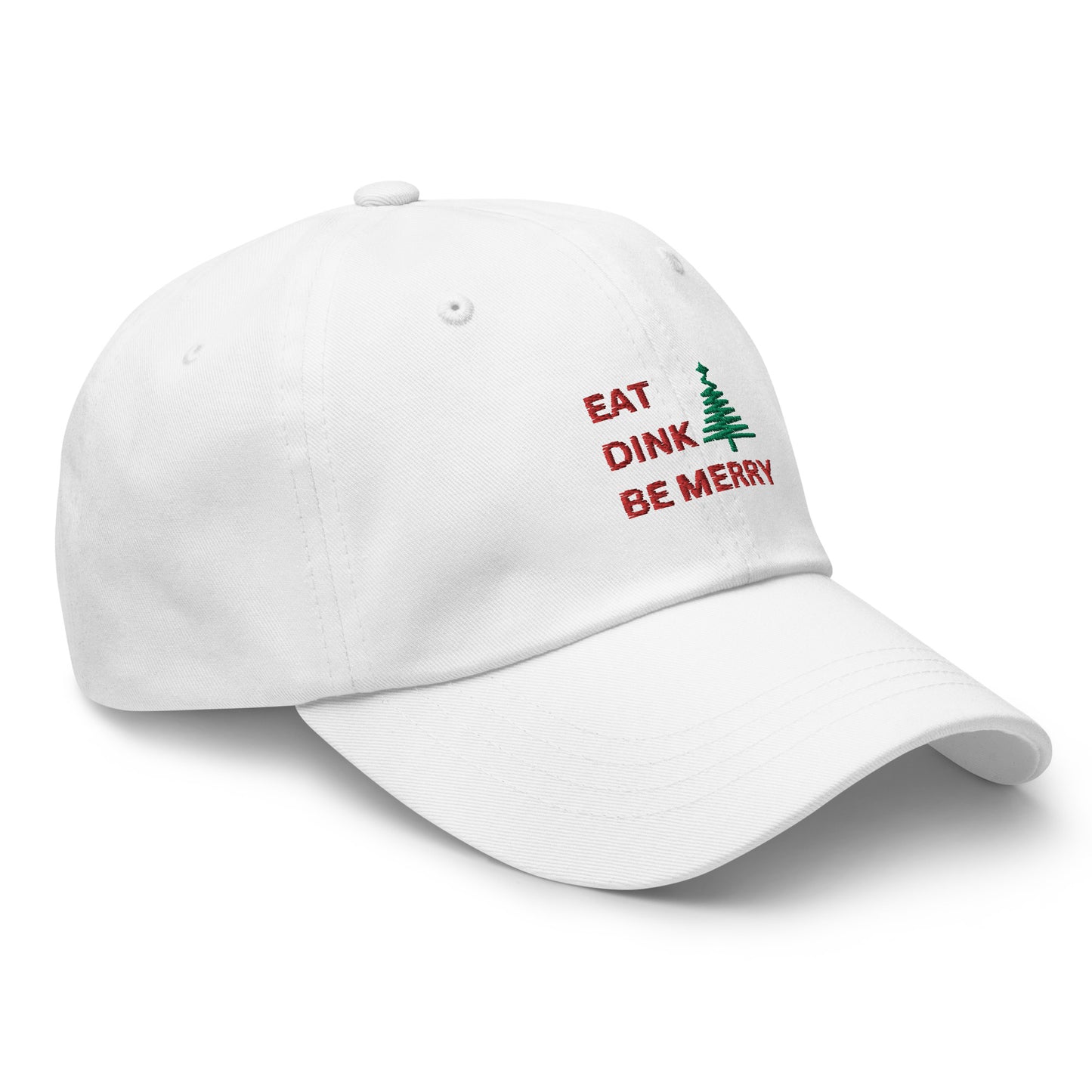 Eat Dink Be Merry Pickleball Adjustable Hat - Multiple Colors Available