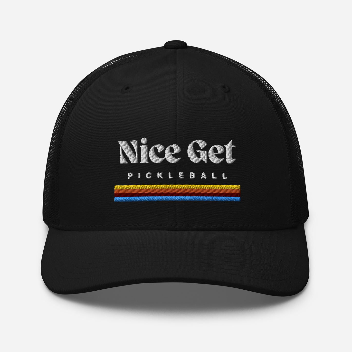 Pickleball Nice Get Embroidered Trucker Hat