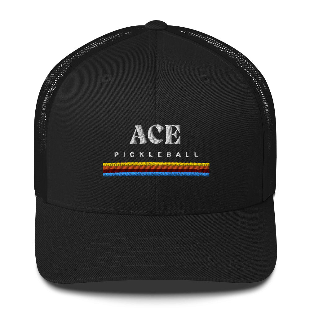 Pickleball Ace Embroidered Adult Trucker Hat