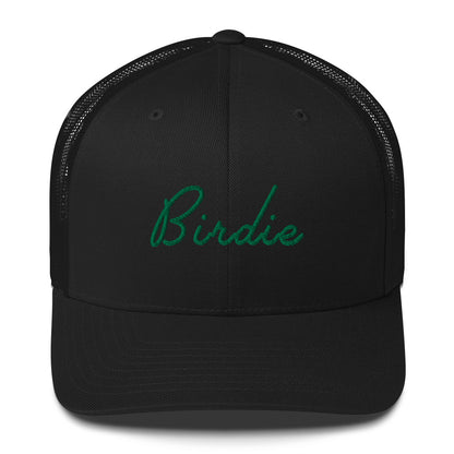 Golf Birdie Green Embroidered Adult Trucker Hat