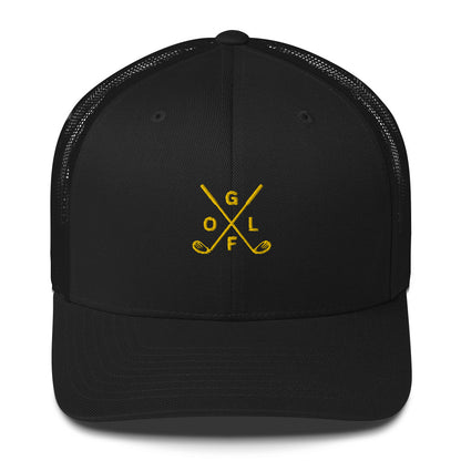 Golf Club Embroidered Adult Trucker Hat