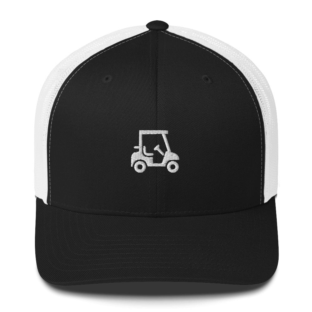 Golf Cart Embroidered Adult Trucker Cap