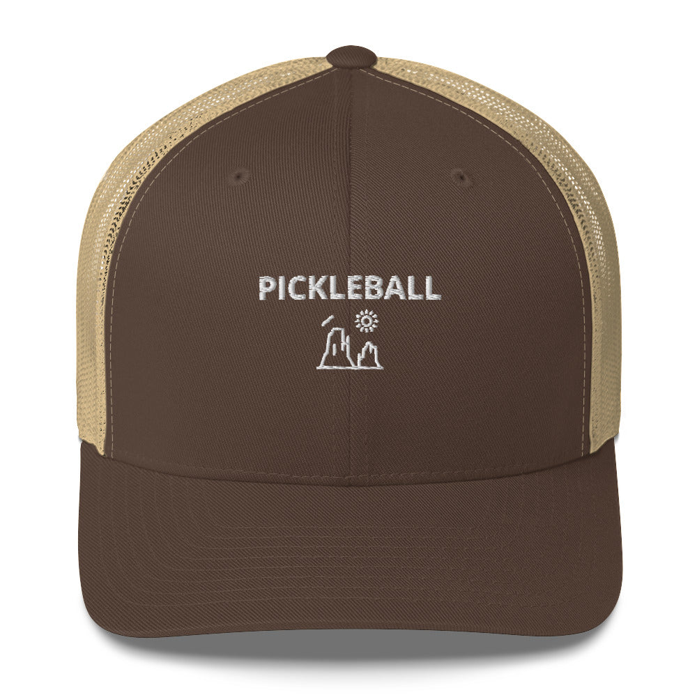 Pickleball Utah Embroidered Adult Trucker Hat