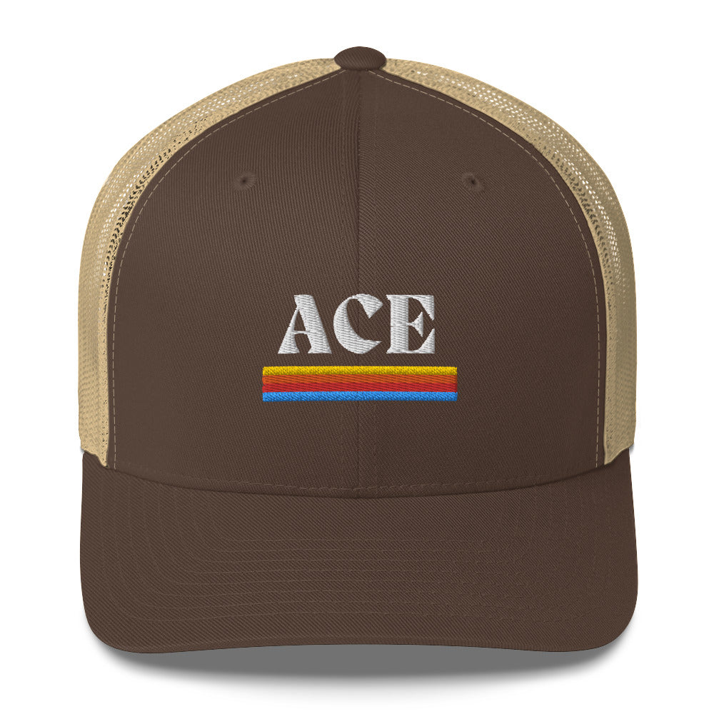 Golf Ace Embroidered Adult Trucker Hat