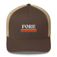 Golf FORE Embroidered Adult Trucker Cap