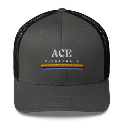 Pickleball Ace Embroidered Adult Trucker Hat