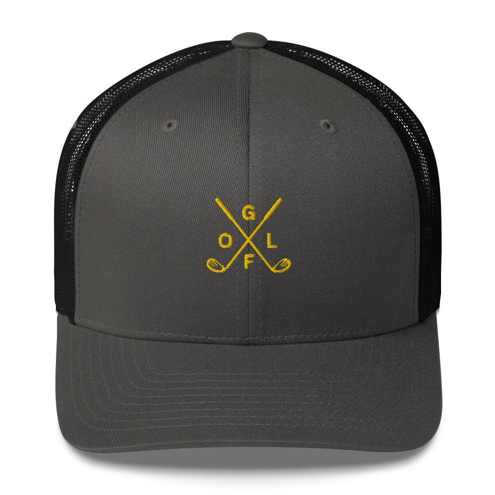 Golf Club Embroidered Adult Trucker Hat