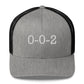 Pickleball 0-0-2 Score Embroidered Adult Trucker Hat - 11 colors available