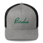 Golf Birdie Green Embroidered Adult Trucker Hat