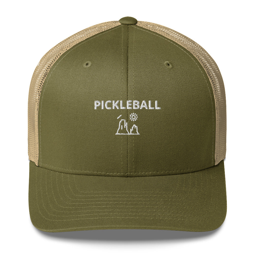 Pickleball Utah Embroidered Adult Trucker Hat