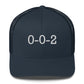 Pickleball 0-0-2 Score Embroidered Adult Trucker Hat - 11 colors available