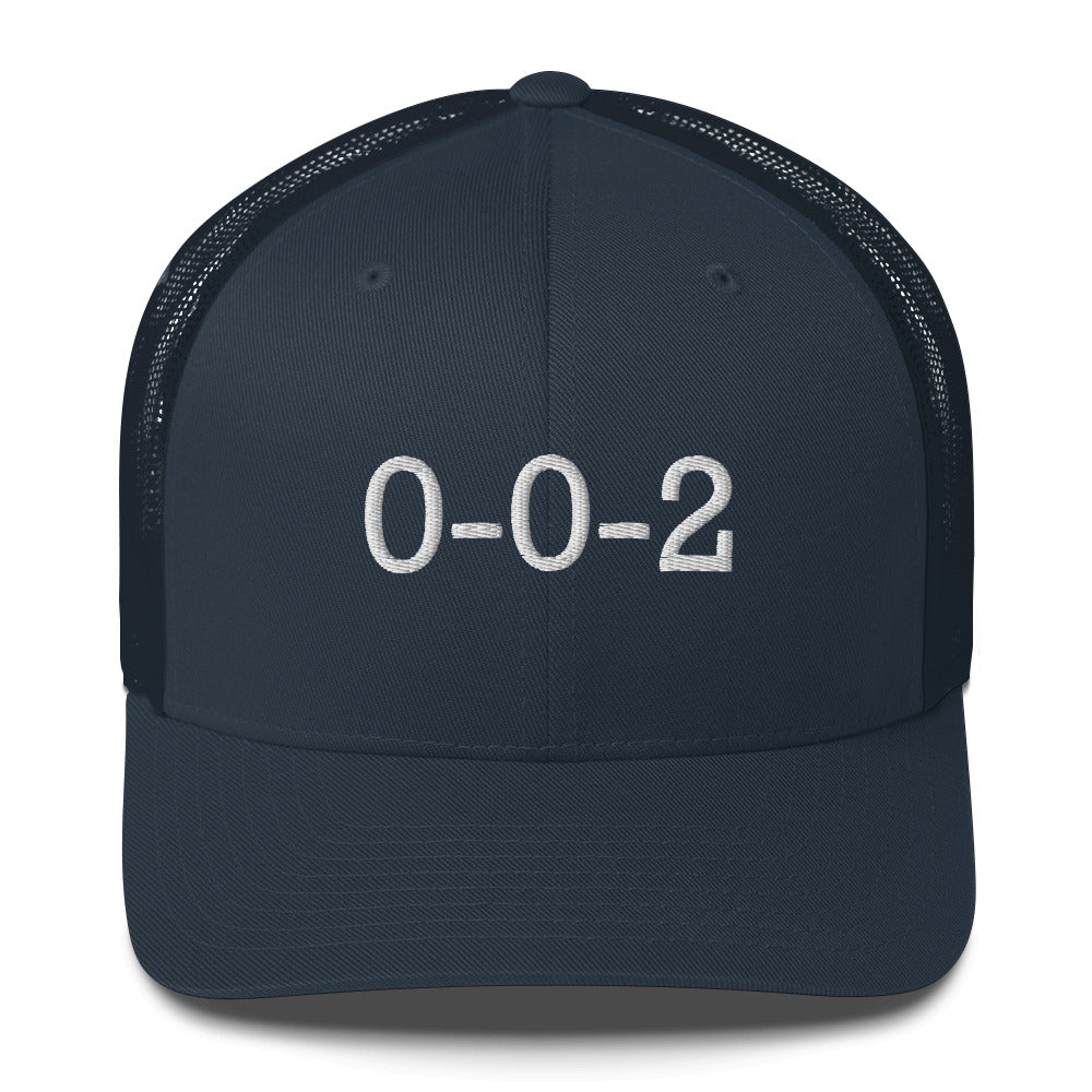 Pickleball 0-0-2 Score Embroidered Adult Trucker Hat - 11 colors available