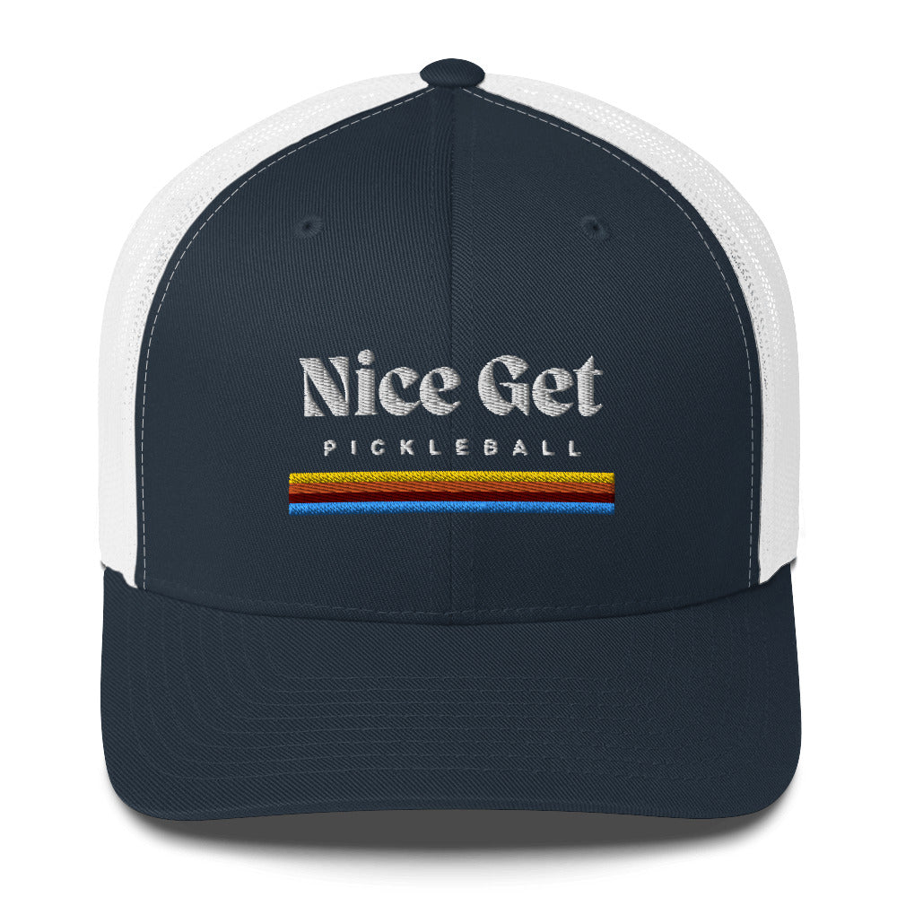 Pickleball Nice Get Embroidered Trucker Hat