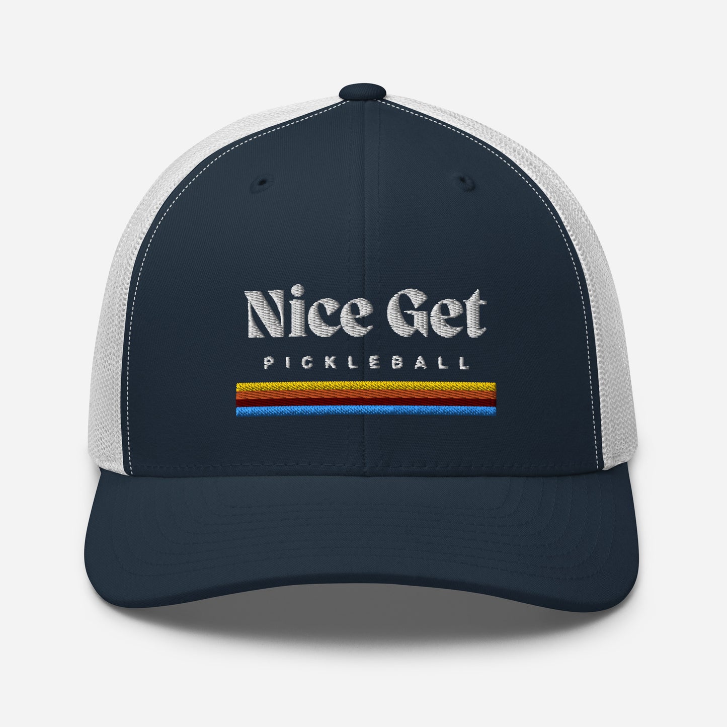 Pickleball Nice Get Embroidered Trucker Hat