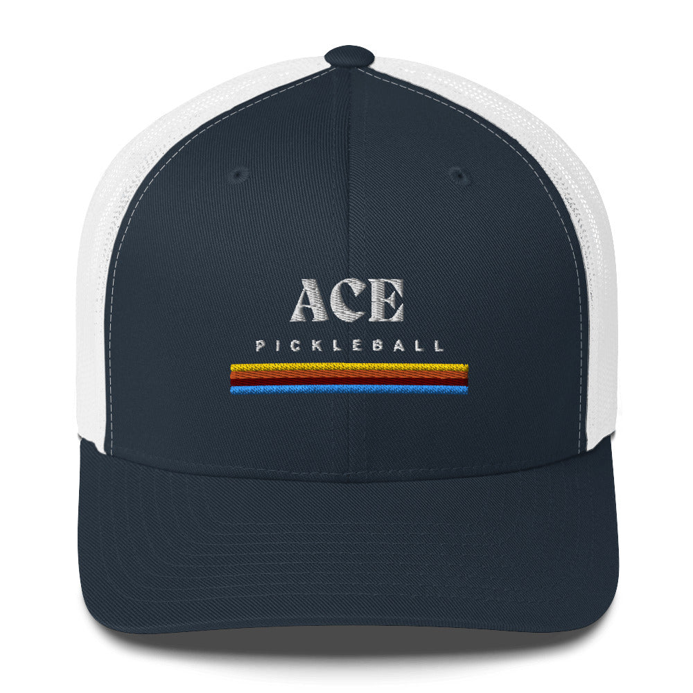 Pickleball Ace Embroidered Adult Trucker Hat