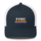 Golf FORE Embroidered Adult Trucker Cap