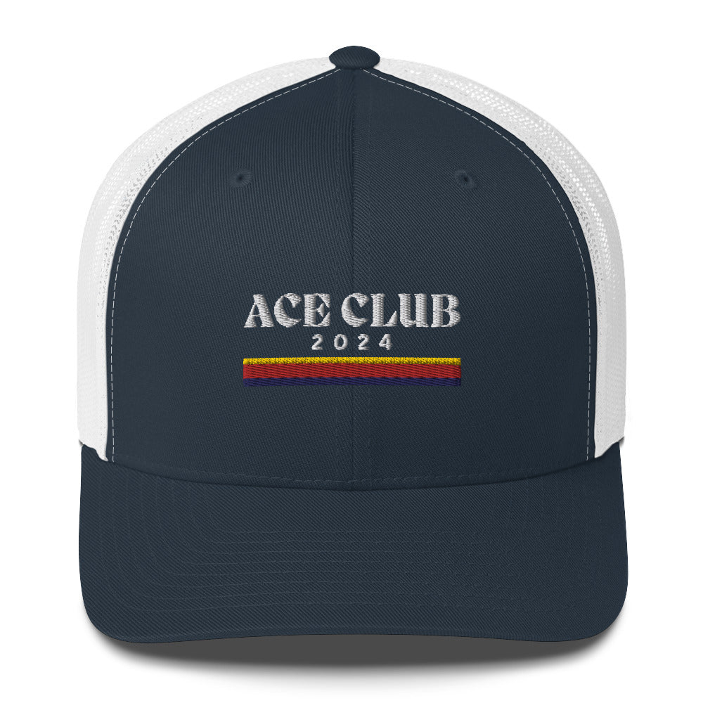 Golf Ace Club 2024 Embroidered Adult Trucker Cap