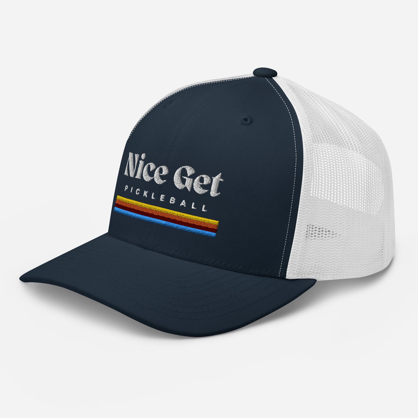 Pickleball Nice Get Embroidered Trucker Hat