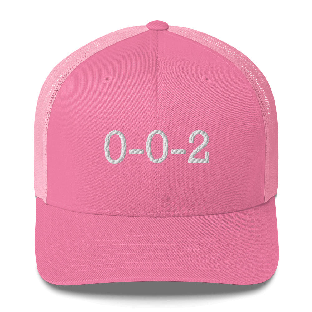 Pickleball 0-0-2 Score Embroidered Adult Trucker Hat - 11 colors available