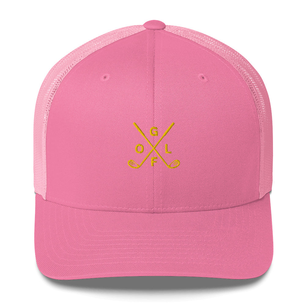 Golf Club Embroidered Adult Trucker Hat