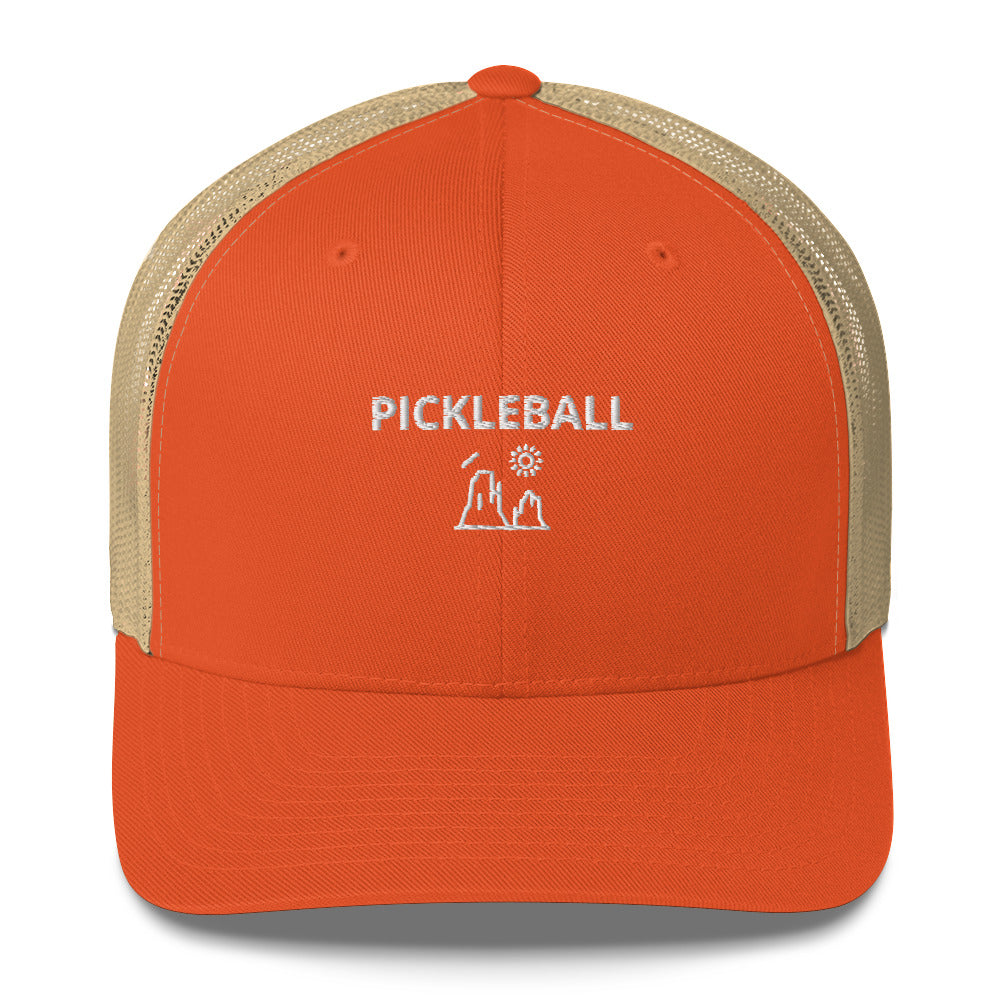 Pickleball Utah Embroidered Adult Trucker Hat