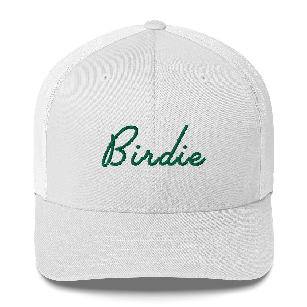 Golf Birdie Green Embroidered Adult Trucker Hat