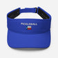 Pickleball Texas Flag Embroidered Visor